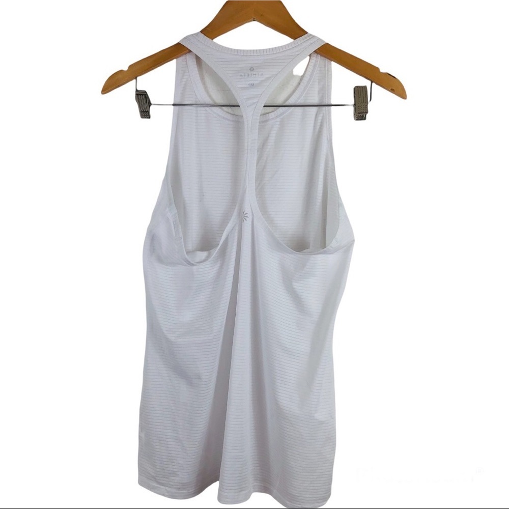 Athleta White Workout Athletic Performance Tank Top Size MP - Picture 2 of 7